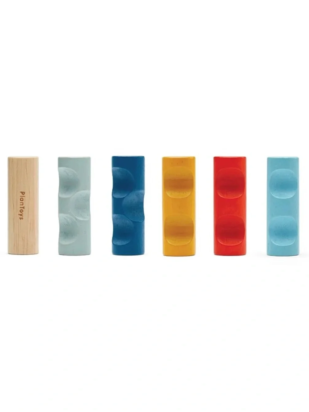PlanToys Log Puzzle Wooden Balancing Multicolor NIB